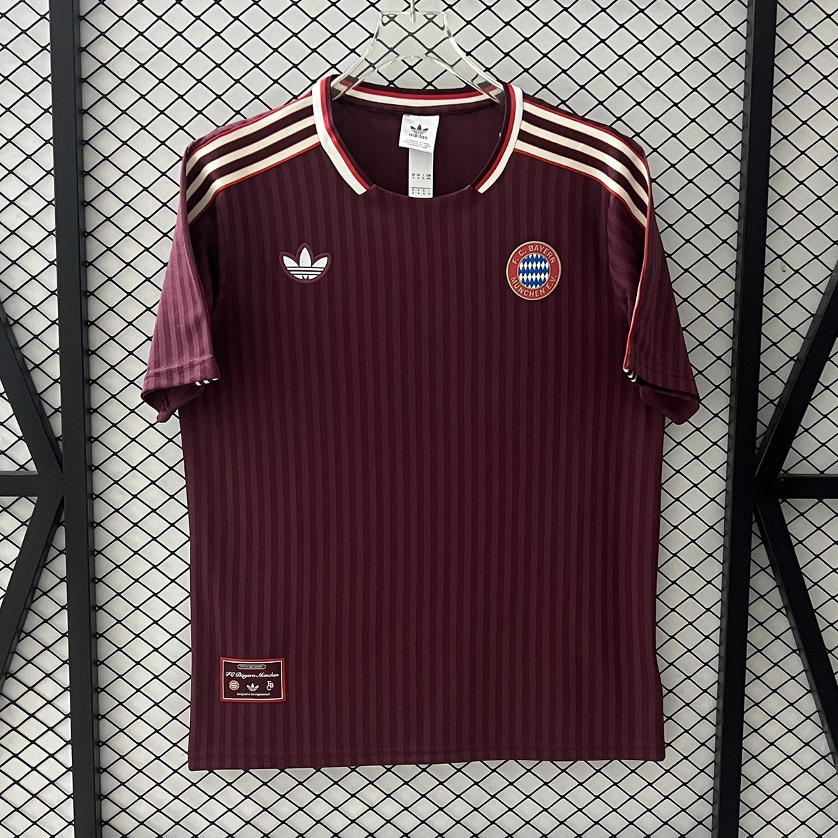 25/26 Bayern Munich Terrace Icons Wine Red Shirt