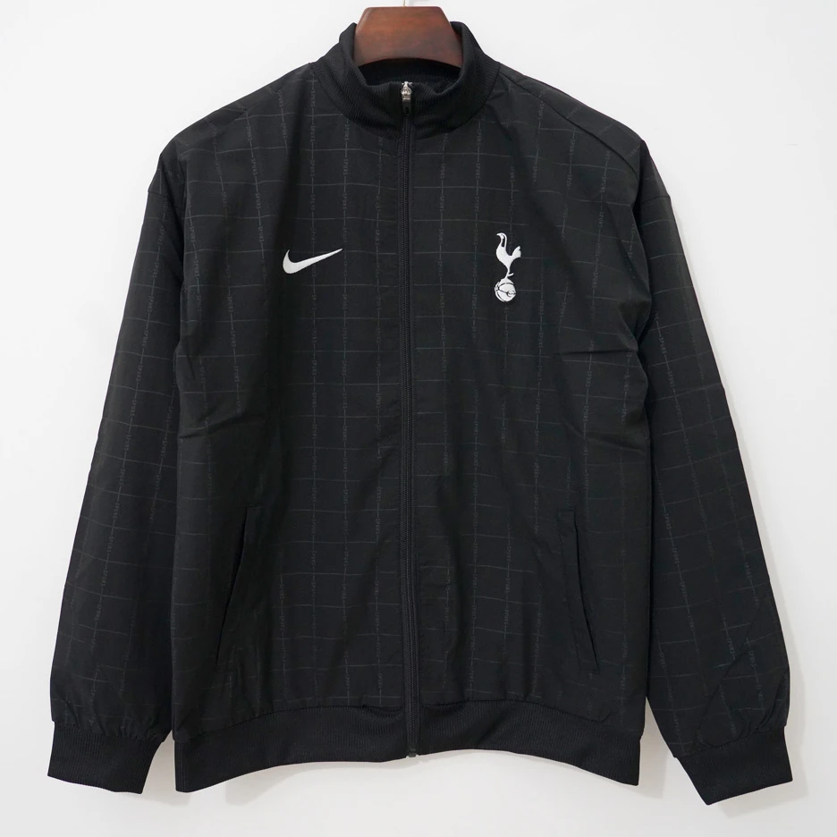 25/26 Tottenham Black Windbreaker