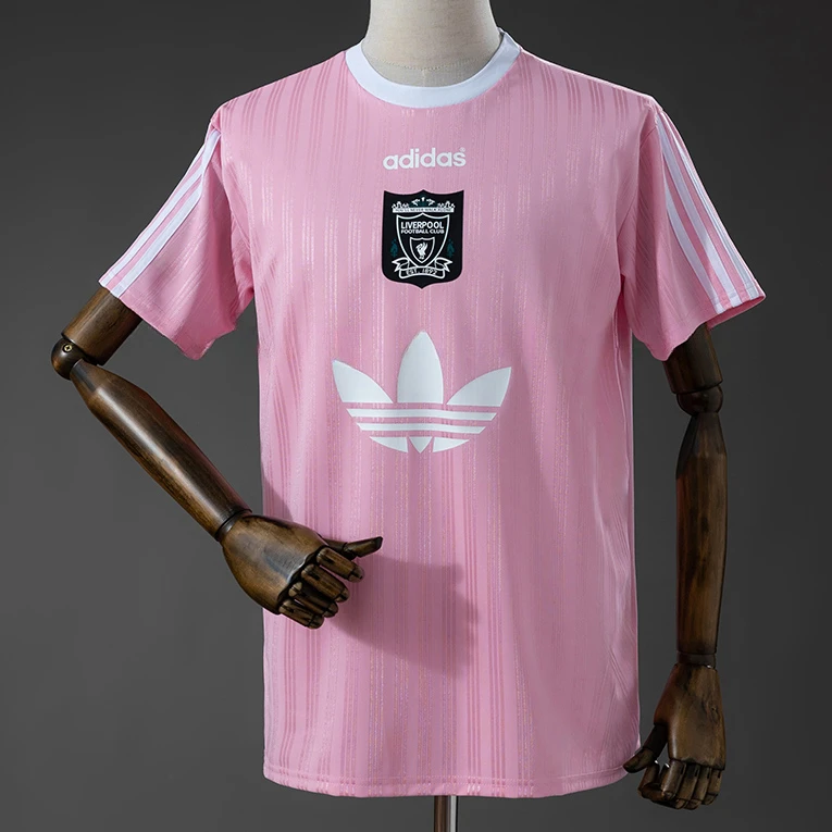 95/96 Liverpool Light Pink Polyester Shirt