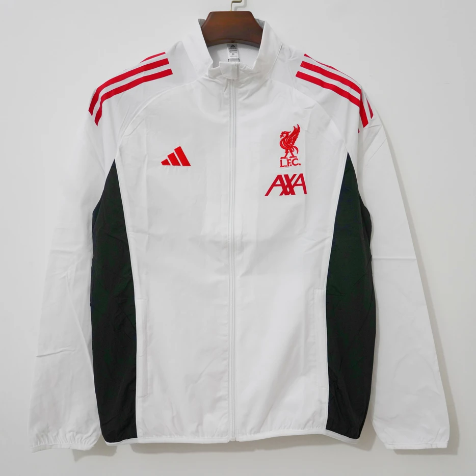 25/26 Liverpool White Windbreaker