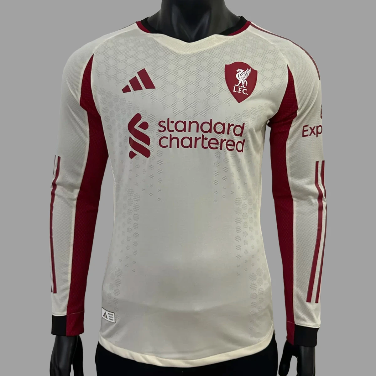 25/26 Liverpool Away Long Sleeve Player Version Soccer Jersey