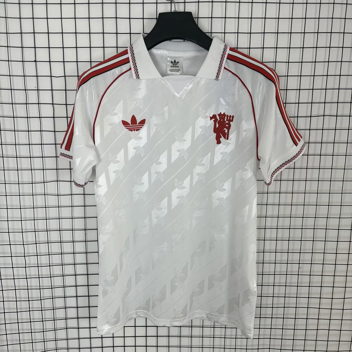 25/26 Manchester United Retro 90s White Soccer Jersey