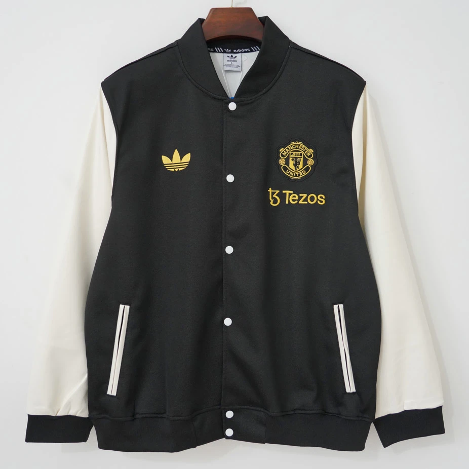 24/25 Manchester United Chinese New Years Varsity Black White Jacket
