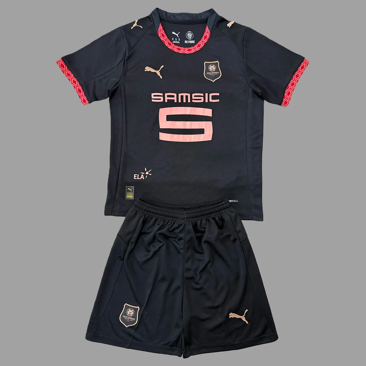 25/26 Stade Rennais Third Kids Soccer Jersey Size 16-28