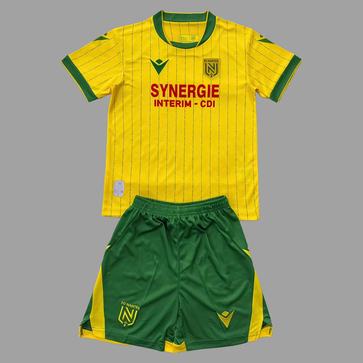 25/26 Nantes Home Kids Soccer Jersey Size 16-28