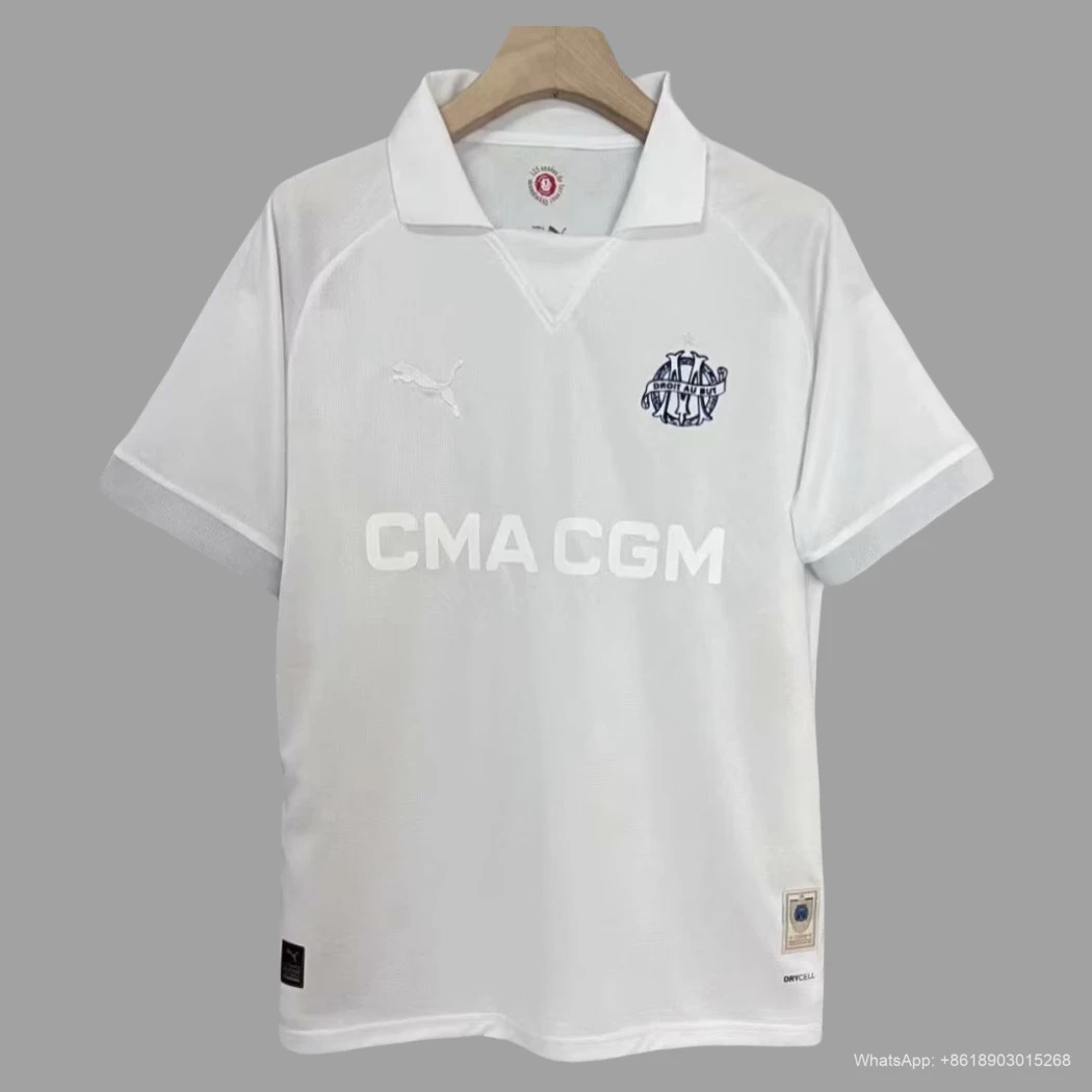 24/25 Marseille 125 Years Anniversary White Soccer Jersey