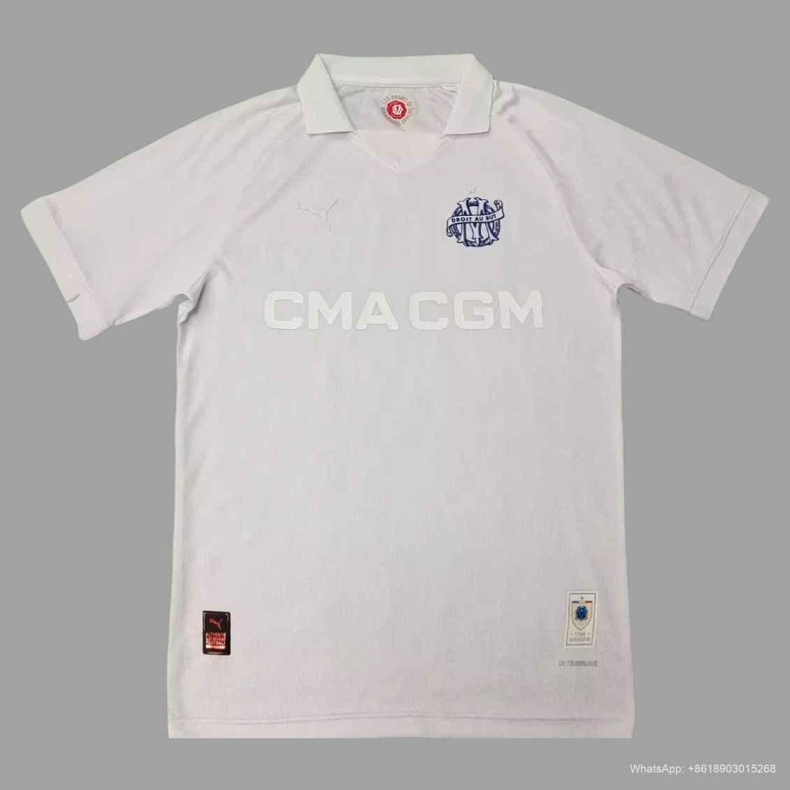 24/25 Marseille 125 Years Anniversary White Player Version Soccer Jersey