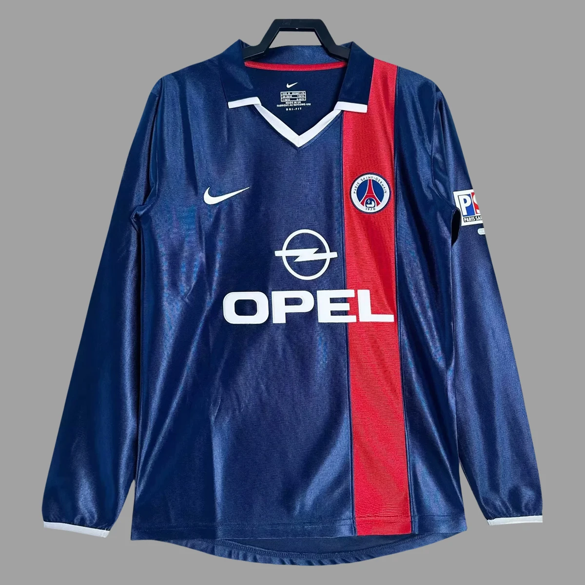 01/02 PSG Home Long Sleeve Retro Soccer Jersey