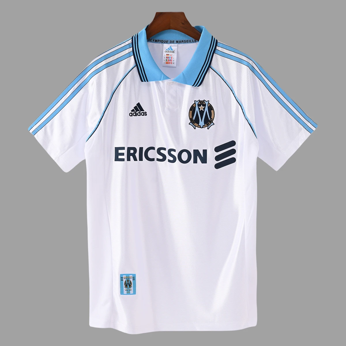 98/99 Marseille Home Retro Soccer Jersey