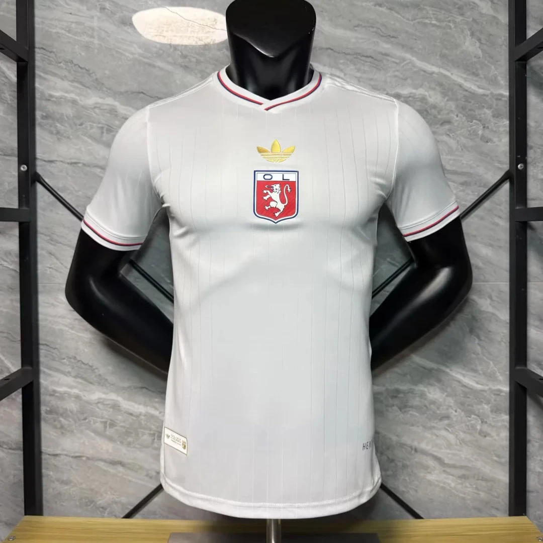 2025 Lyon 75-Year Anniversary Player Version Soccer Jersey