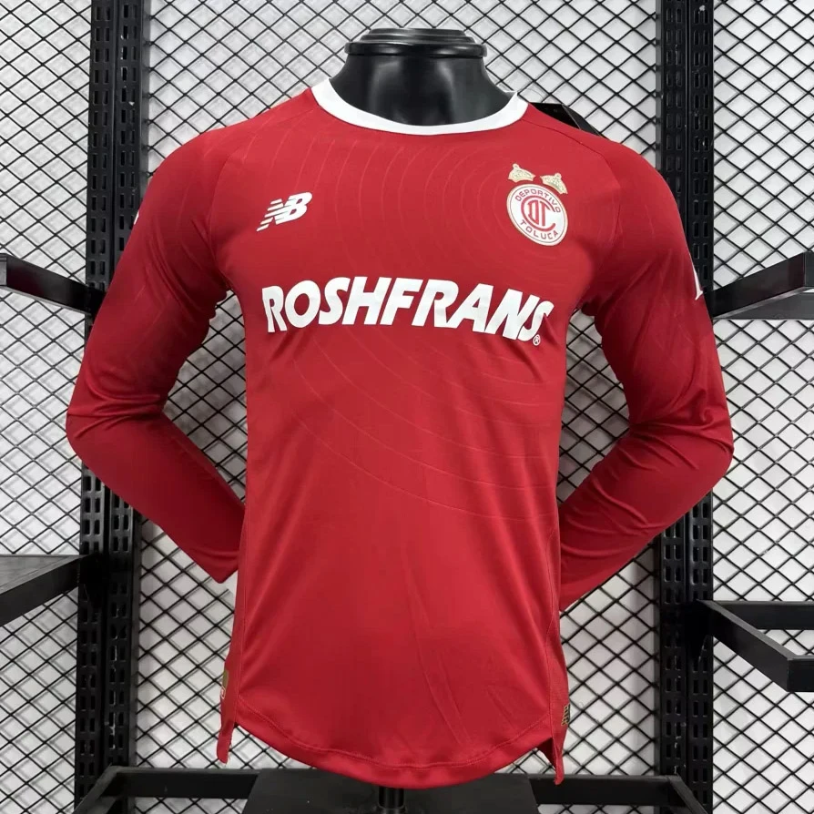 25/26 Toluca Special Player Version Long Sleeve Soccer Jersey