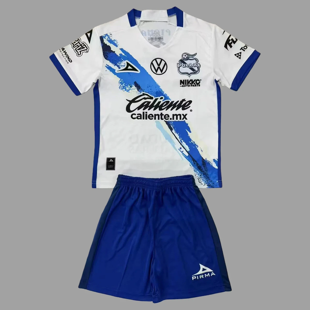 25/26 Puebla Home Kids Soccer Jersey Size 16-28