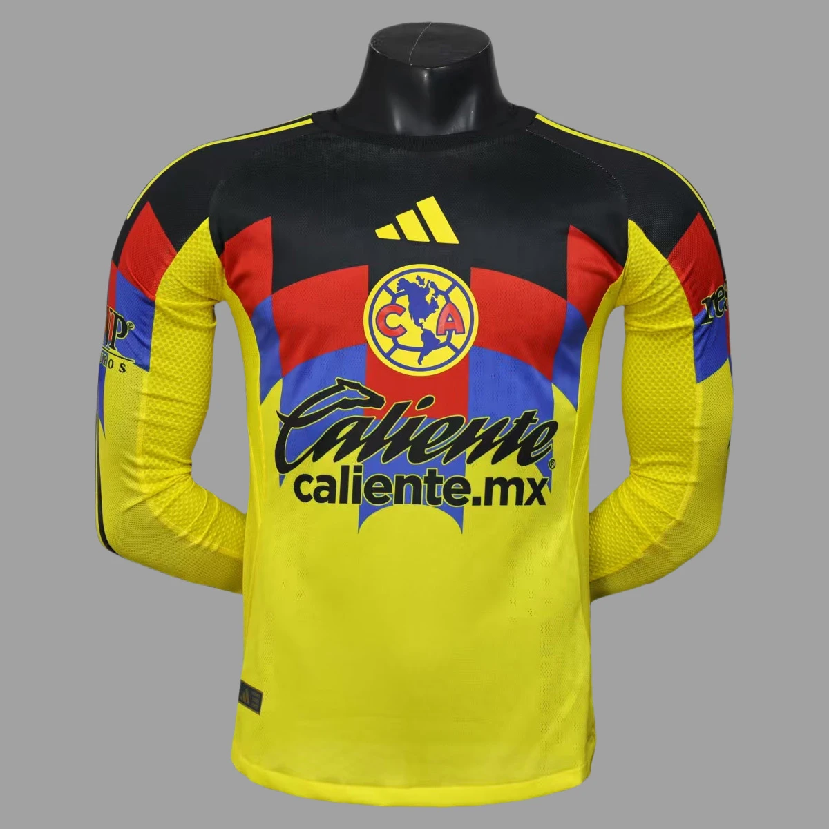 25/26 Club America Home Long Sleeve Player Version Soccer Jersey