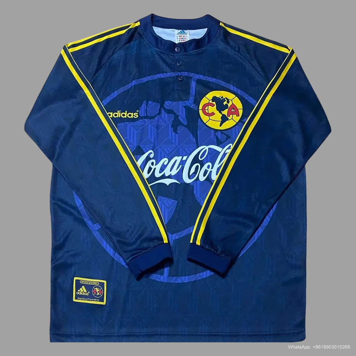98/99 Club America Away Long Sleeve Retro Soccer Jersey