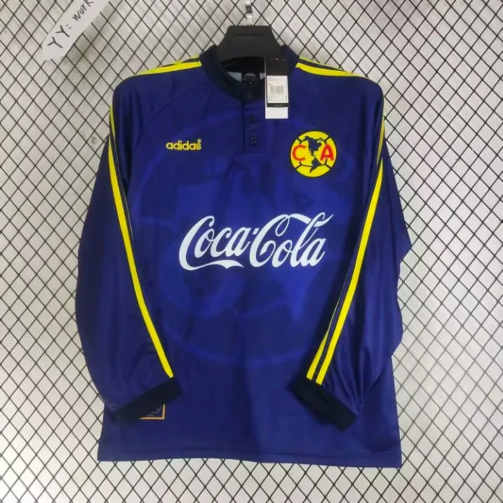 97/98 Club America Away Long Sleeve Retro Soccer Jersey