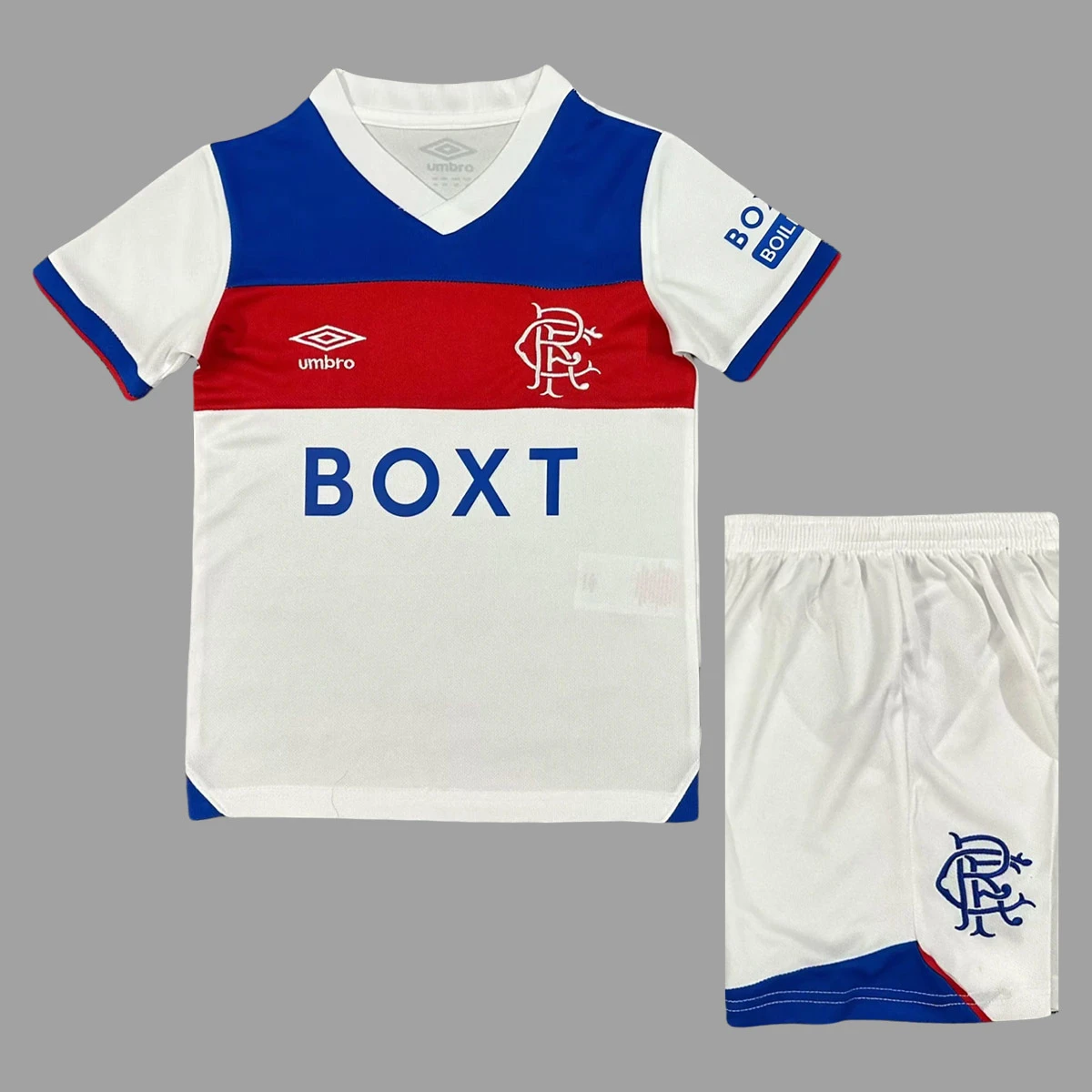 25/26 Rangers Away Kids Soccer Jersey Size 16-28