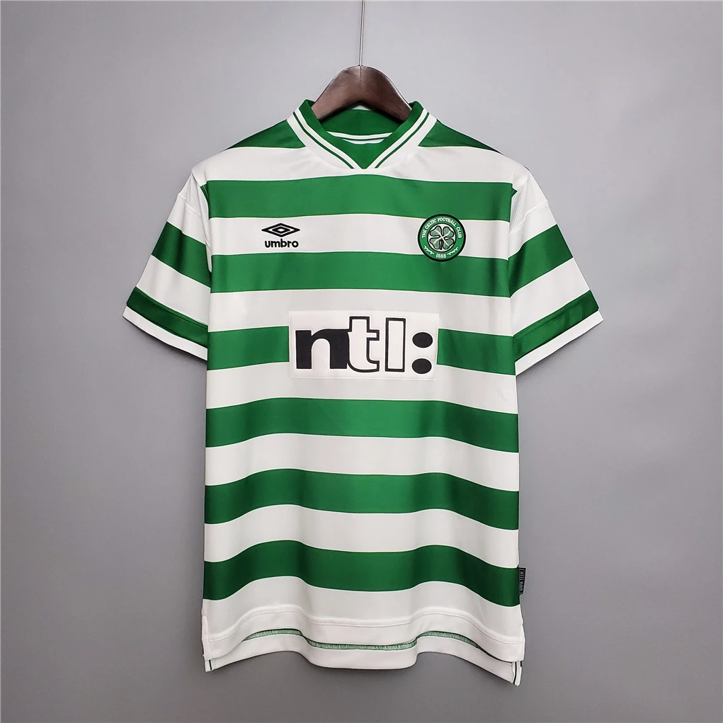 99/01 Celtic Home Retro Soccer Jersey