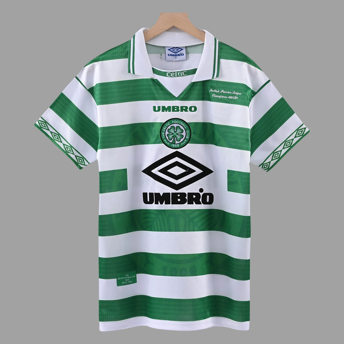 97/99 Celtic Home Retro Soccer Jersey