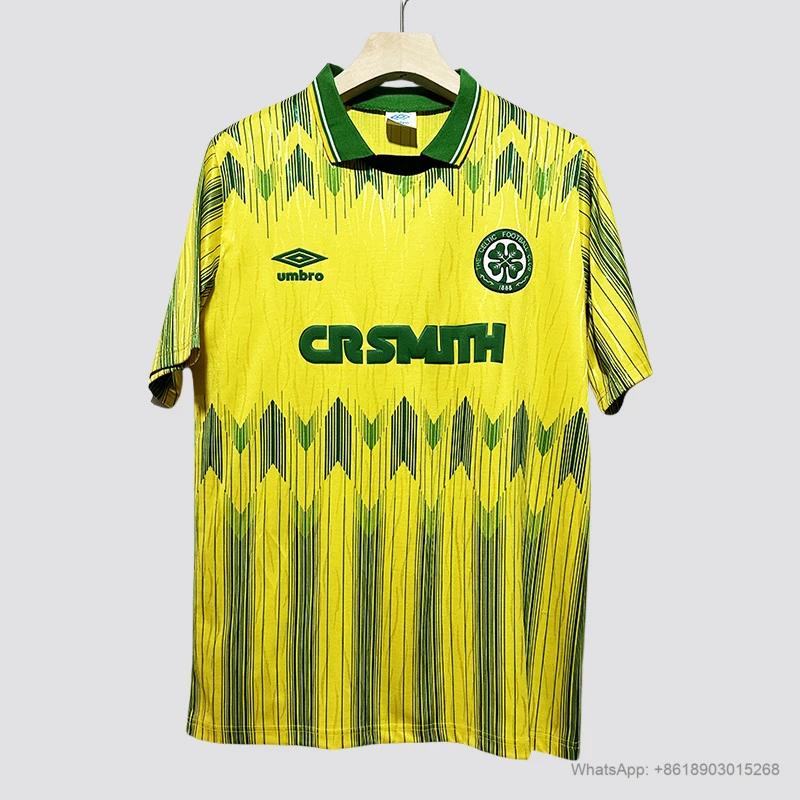 89/91 Celtic away retro soccer jersey size S-2XL