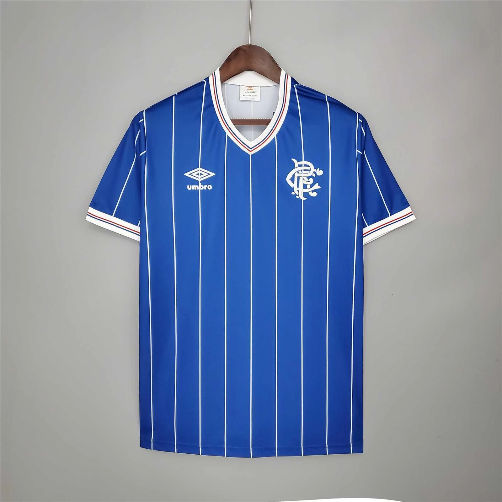 82/84 Rangers Home Retro Soccer Jersey