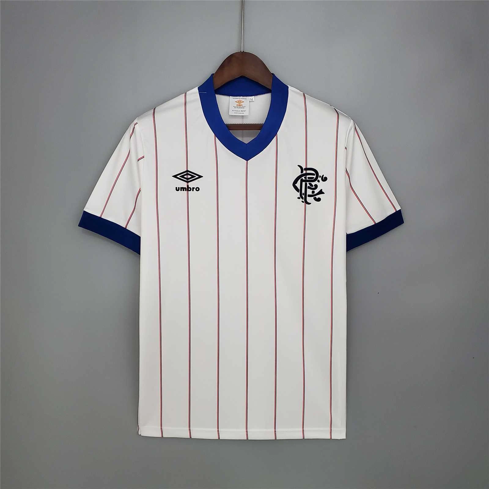 82/84 Rangers Away Retro Soccer Jersey