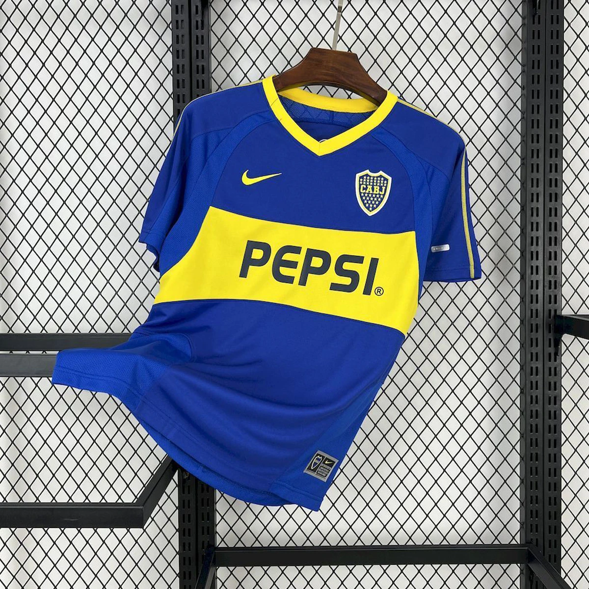 03/04 Boca Juniors Home Retro Soccer Jersey