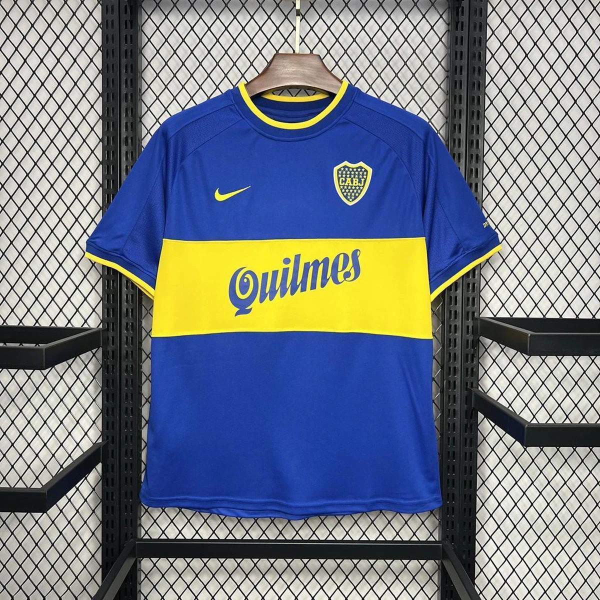 00/01 Boca Juniors Home Retro Soccer Jersey