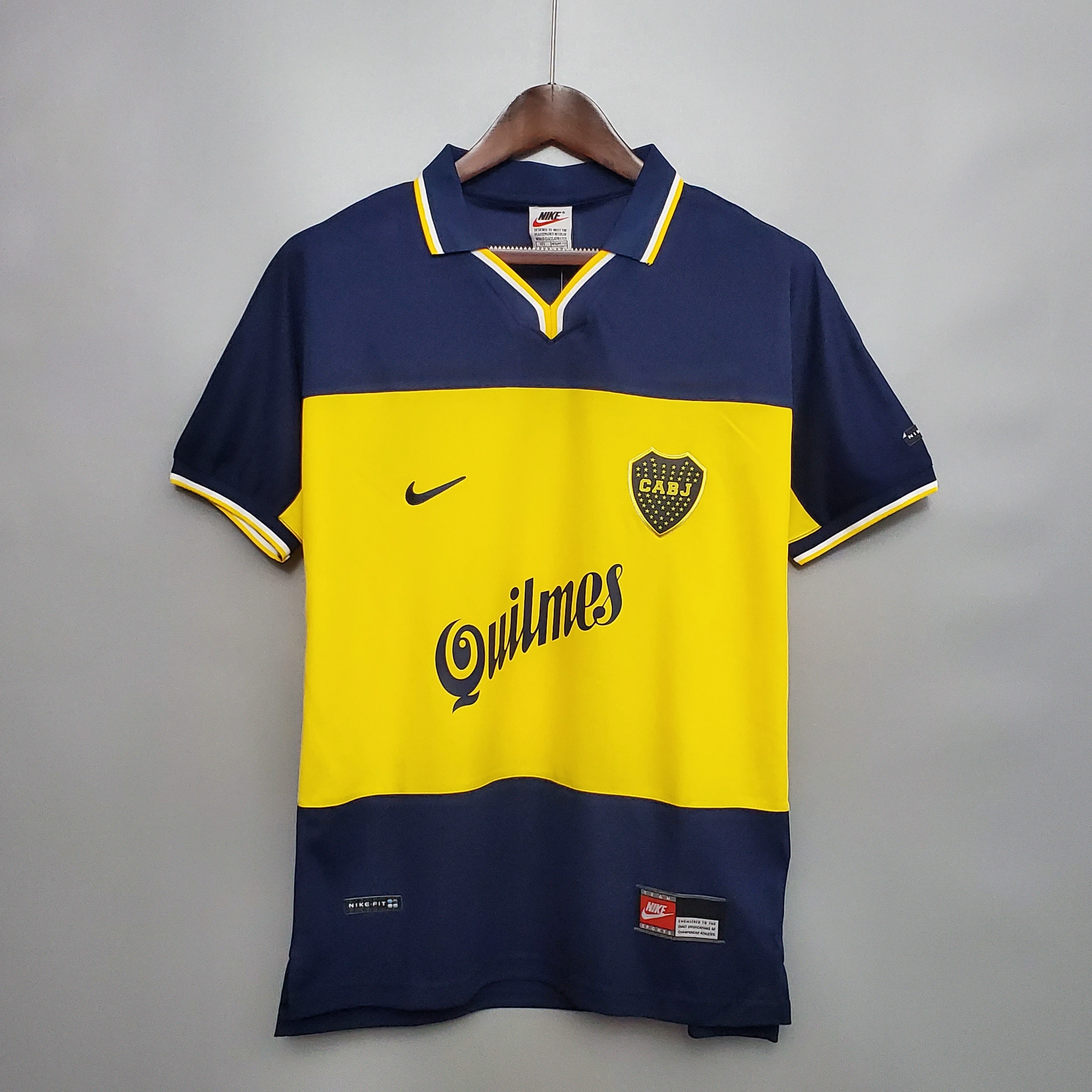 98/00 Boca Juniors Home Retro Soccer Jersey