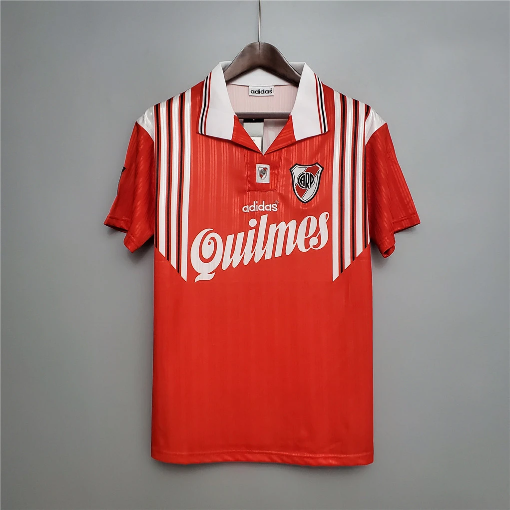 96/98 River Plate Away Retro Soccer Jersey