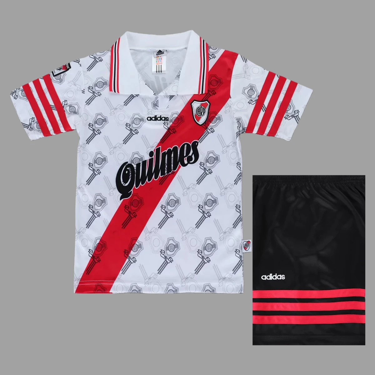 96/97 River Plate Home Kids Retro Soccer Jersey Size 16-28