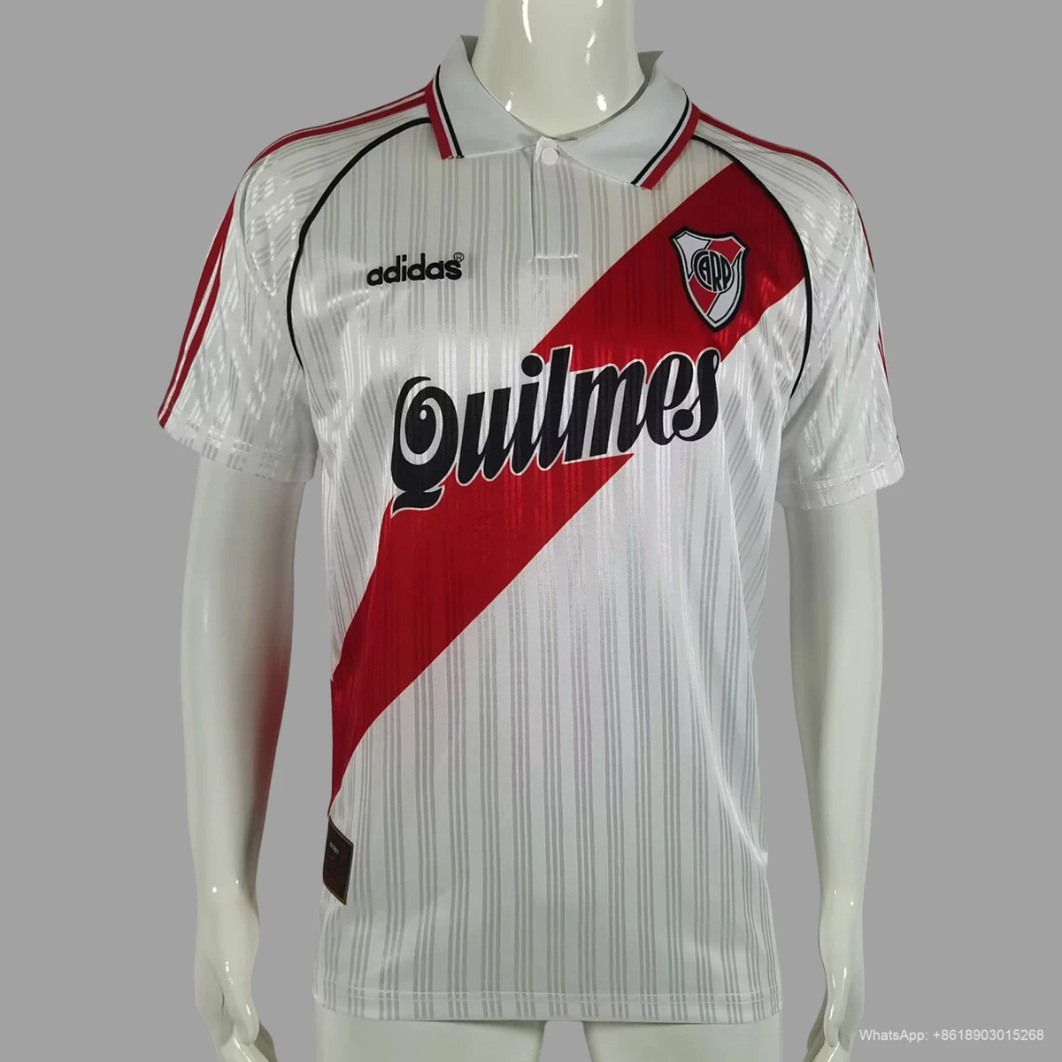 95/96 River Plate Home Retro Soccer Jersey
