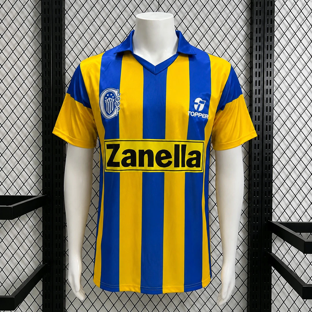 87/88 Rosario Central Home Retro Soccer Jersey