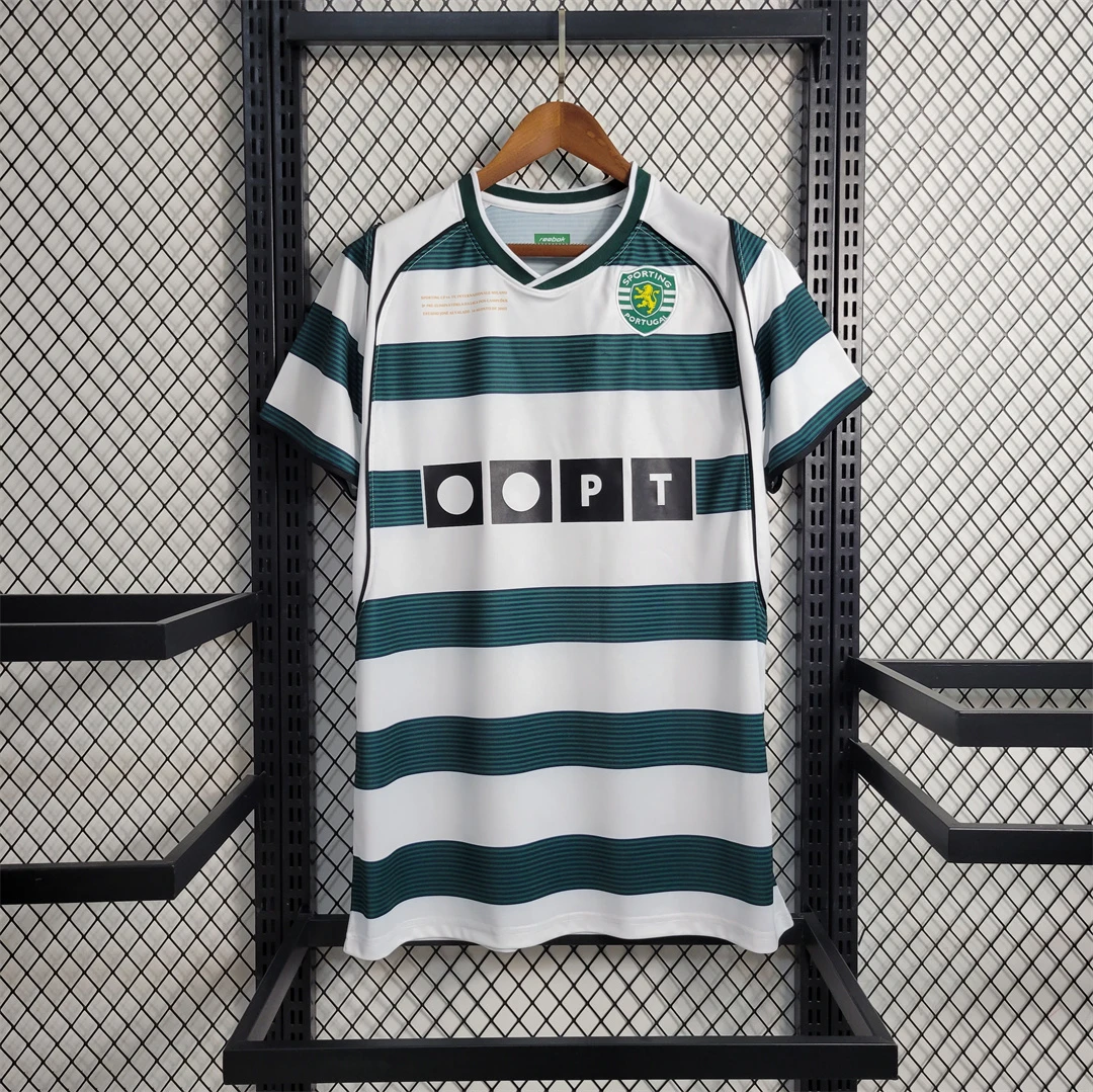 02/03 Sporting Lisbon RONALDO Tribute Version Retro Soccer Jersey