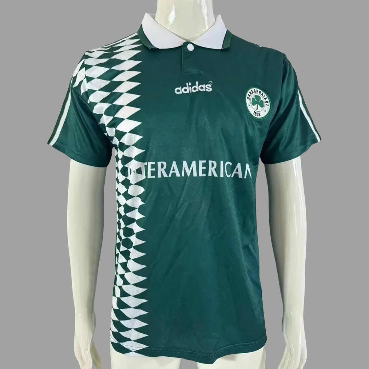 95/96 Panathinaikos Home Retro Soccer Jersey