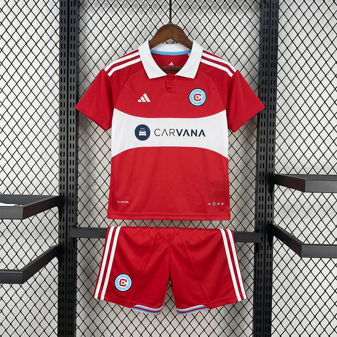 2026 Chicago Fire Home Kids Soccer Jersey Size 16-28