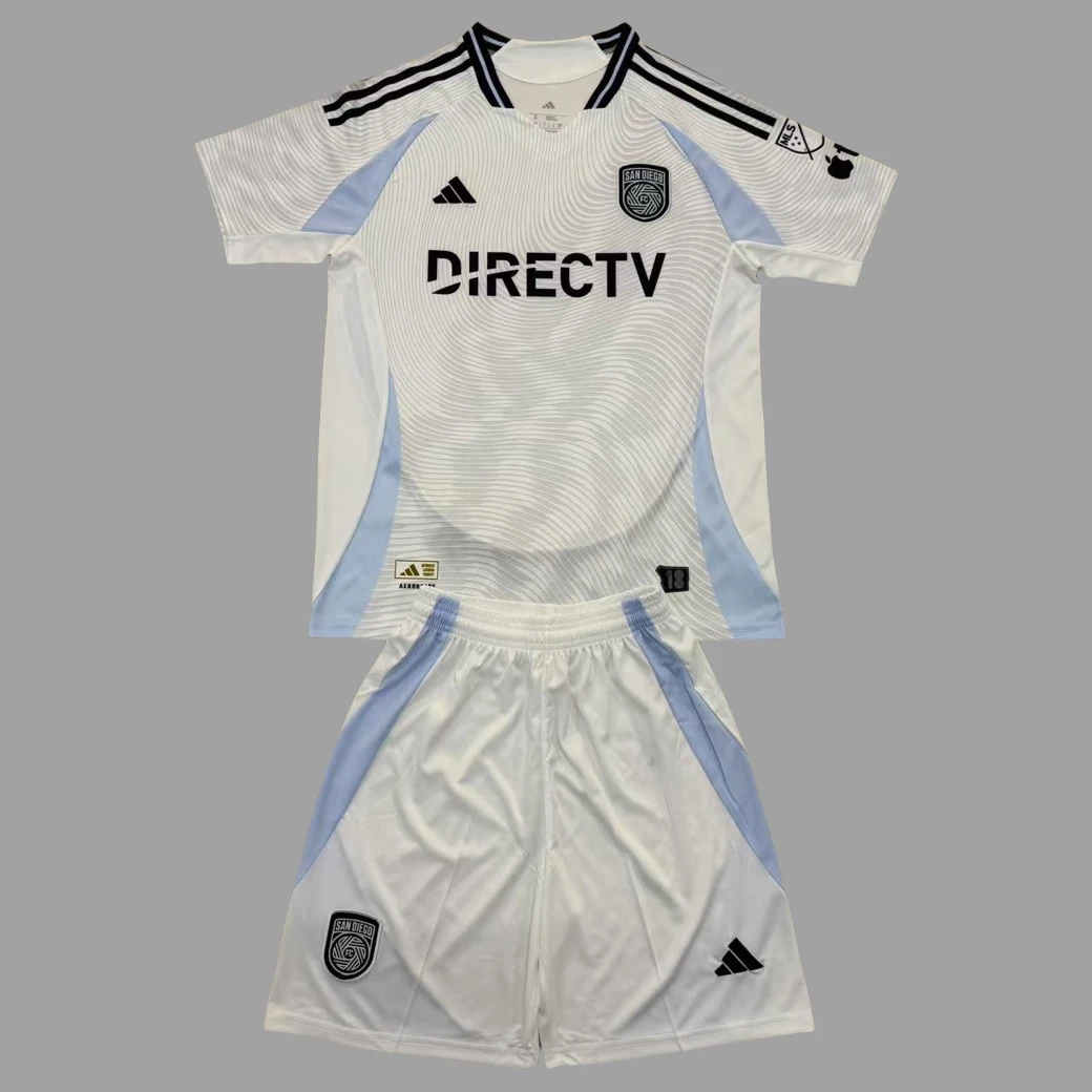 2025 San Diego Away Kids Soccer Jersey Size 16-28