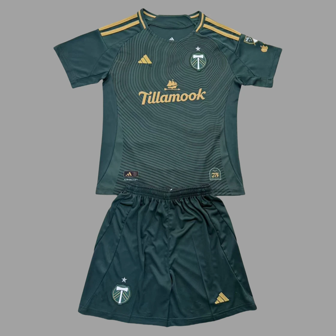 2025 Portland Timbers Home Kids Soccer Jersey Size 16-28