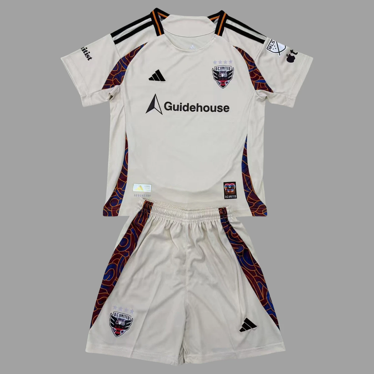 2025 DC United Away Kids Soccer Jersey Size 16-28