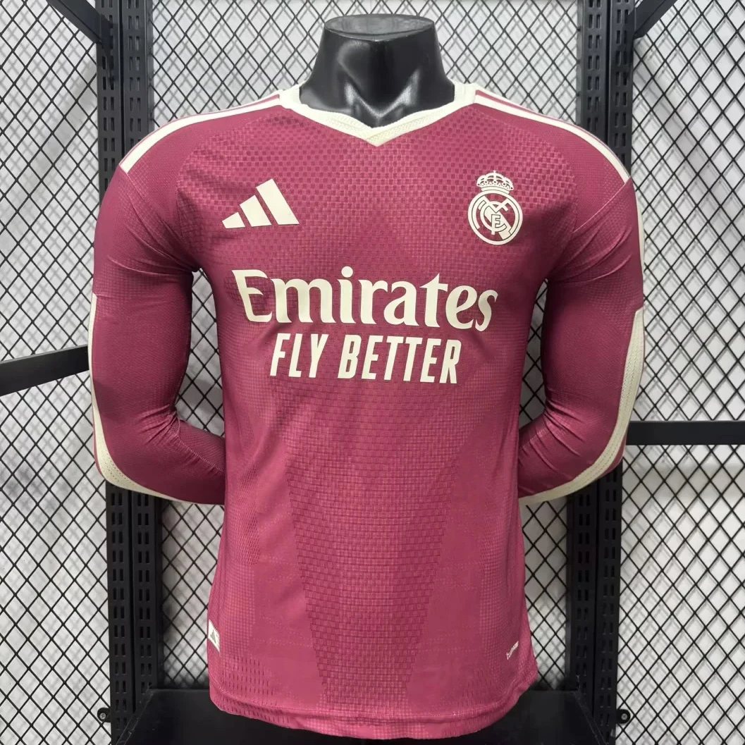 26/27 Real Madrid Third Player Version Long Sleeve Soccer Jersey