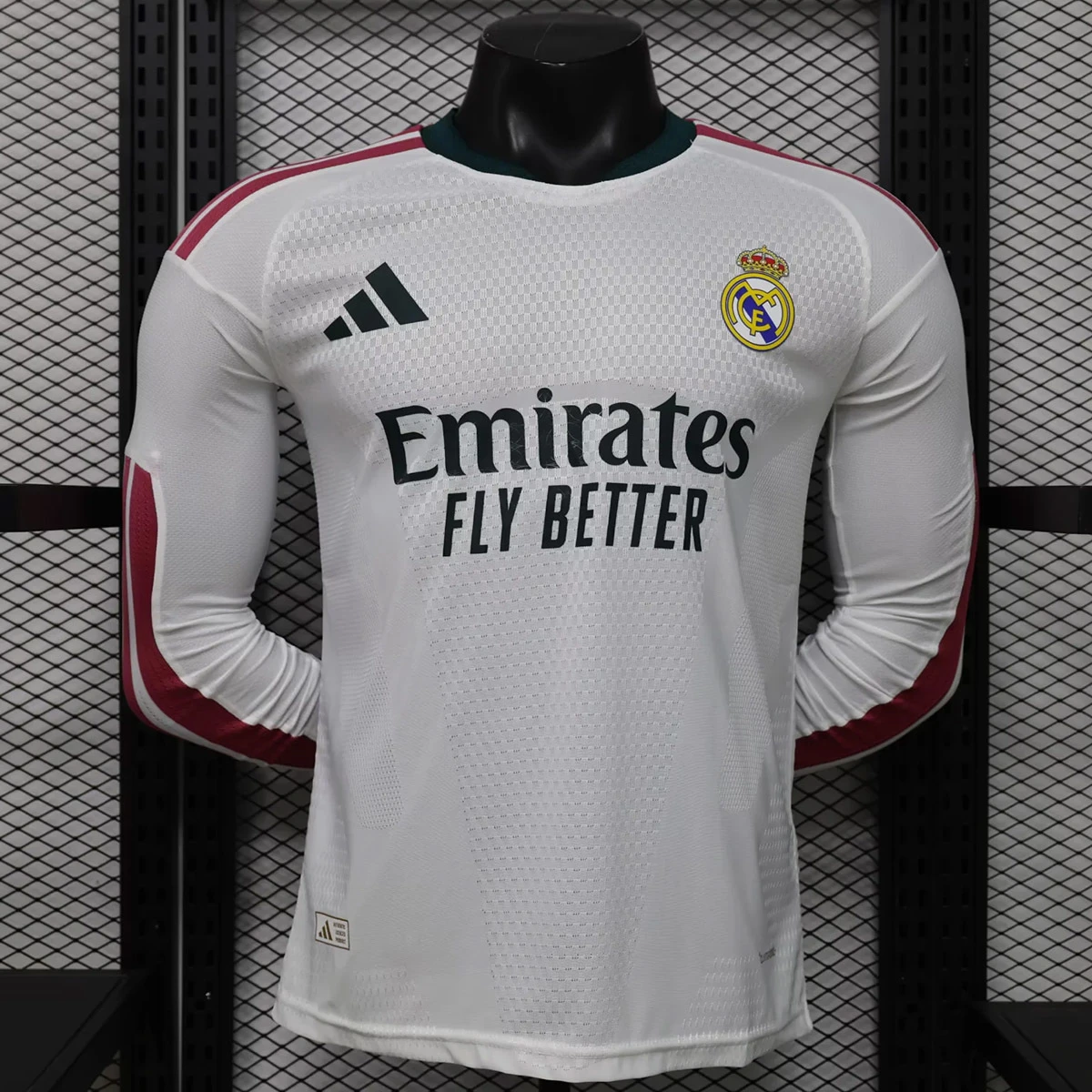 26/27 Real Madrid Home Long Sleeve Player Version Soccer Jersey