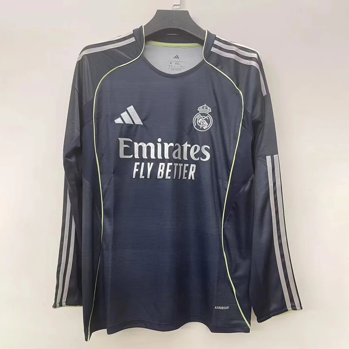 25/26 Real Madrid Away Long Sleeve Soccer Jersey