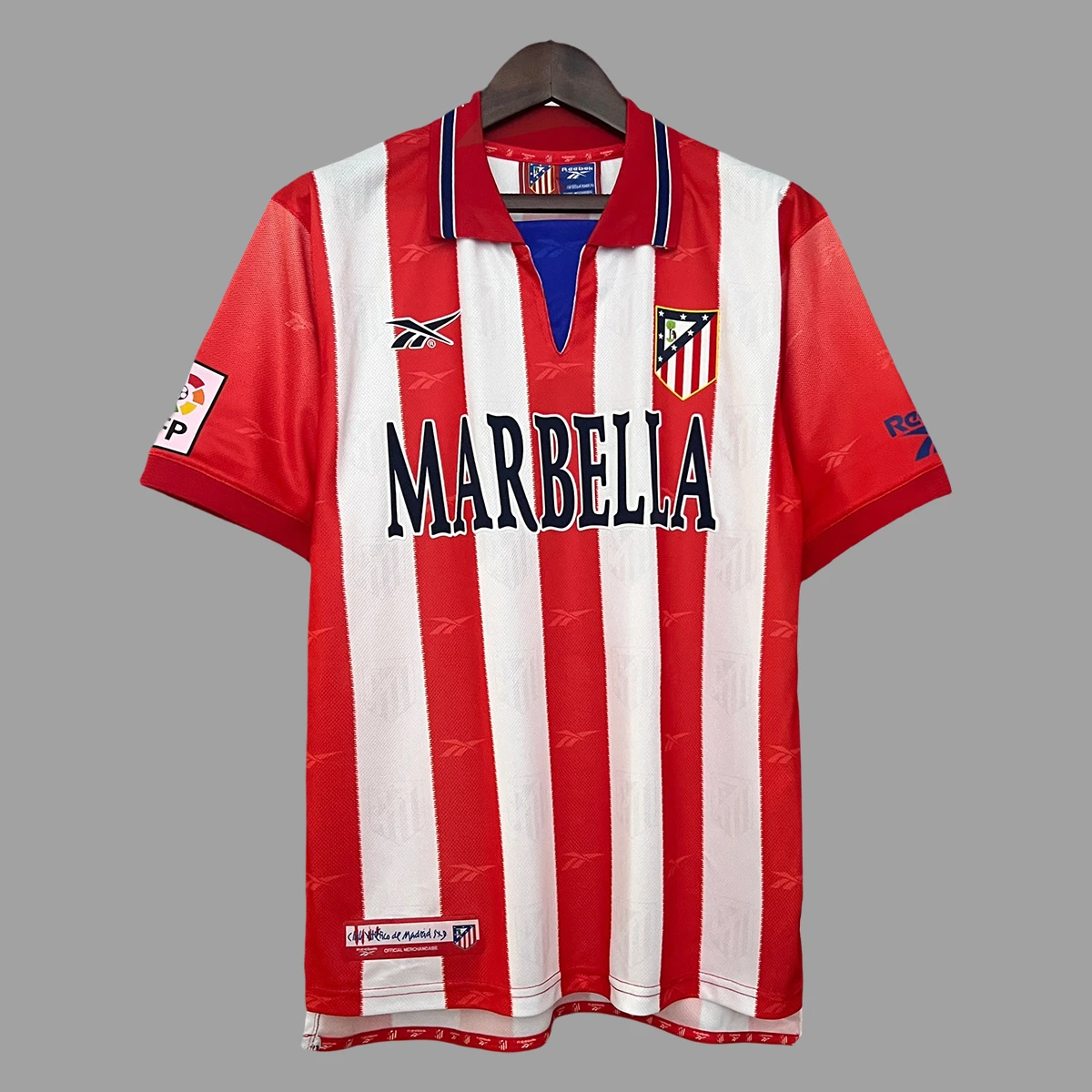 98/99 Atletico Madrid Home Retro Soccer Jersey