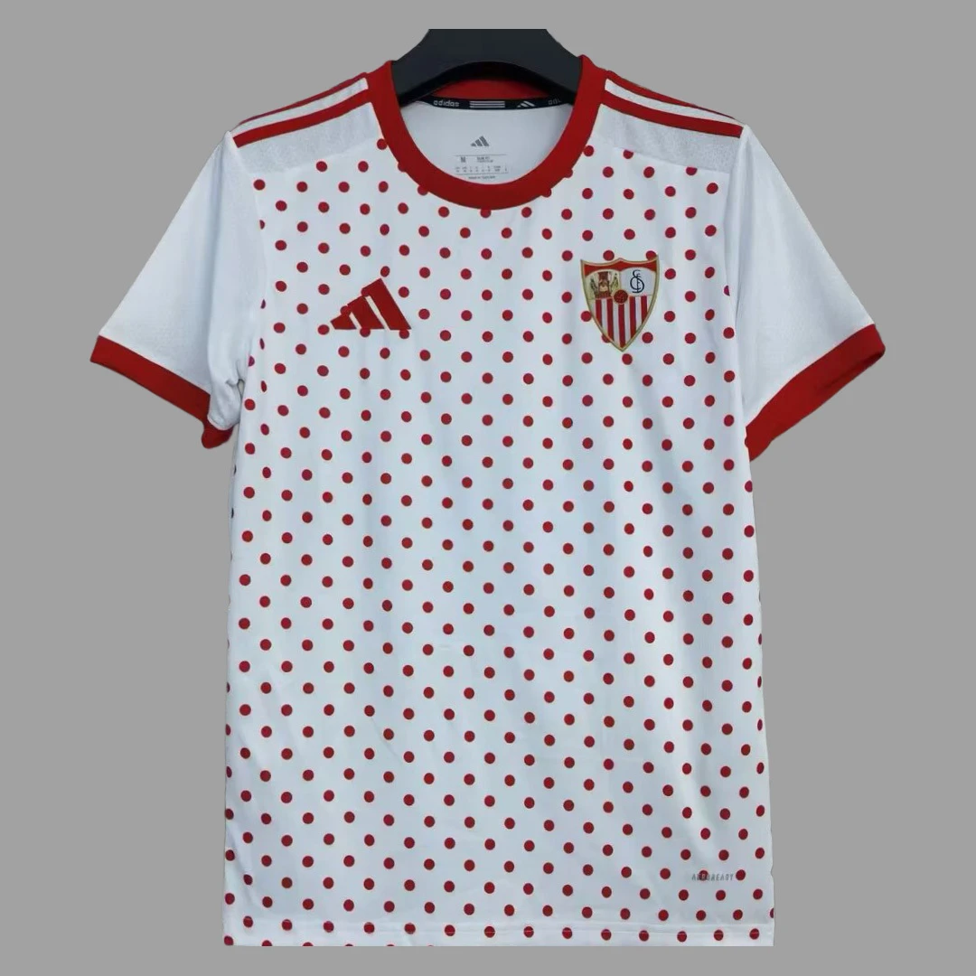 25/26 Sevilla White Pre-Match Jersey