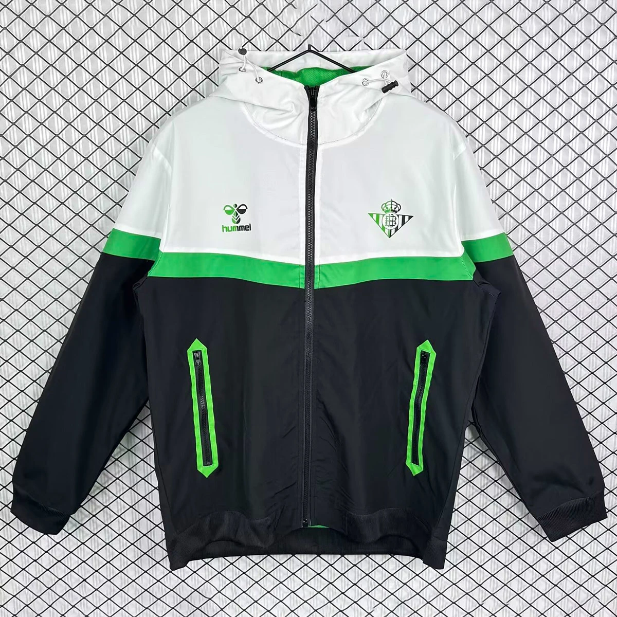 25/26 Real Betis Black White Track Jacket