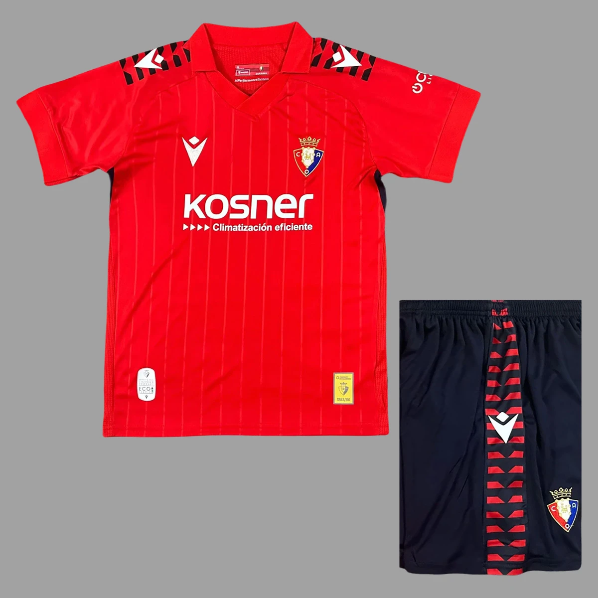 25/26 Osasuna Home Kids Soccer Jersey Size 16-28