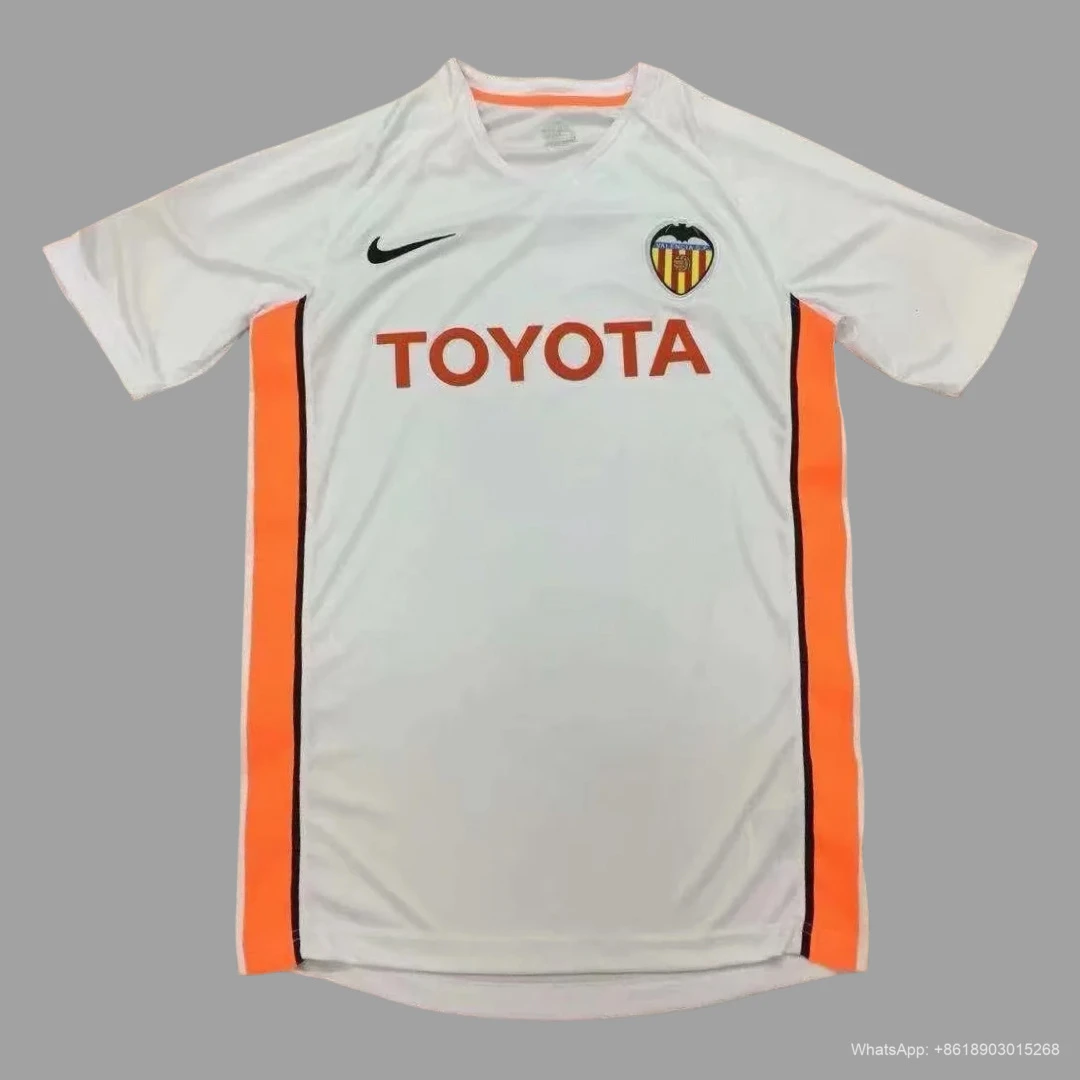 06/07 Valencia Home Retro Soccer Jersey