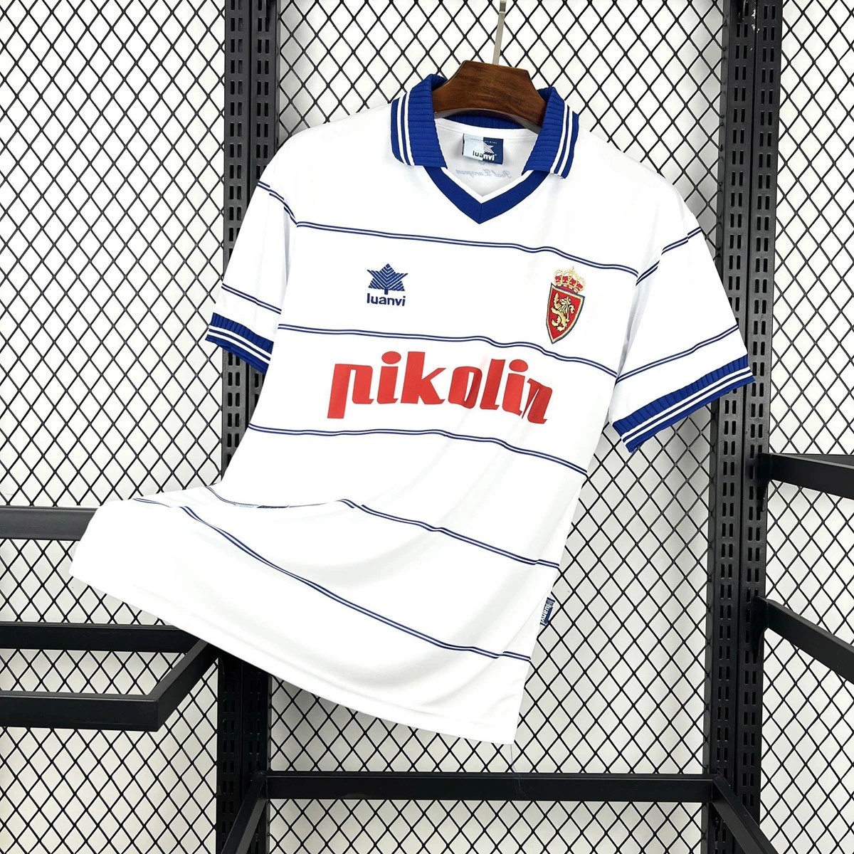 99/00 Real Zaragoza Home Retro Soccer Jersey