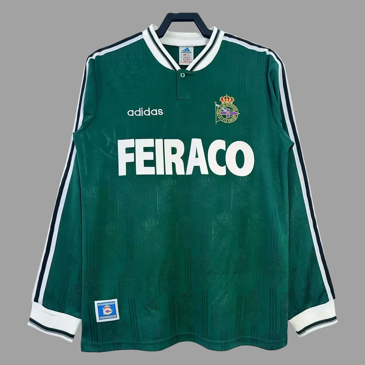 99/00 La Coruna Away Long Sleeve Retro Soccer Jersey