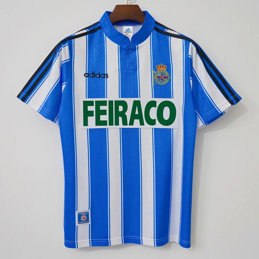 97/98 La Coruna Home Retro Soccer Jersey