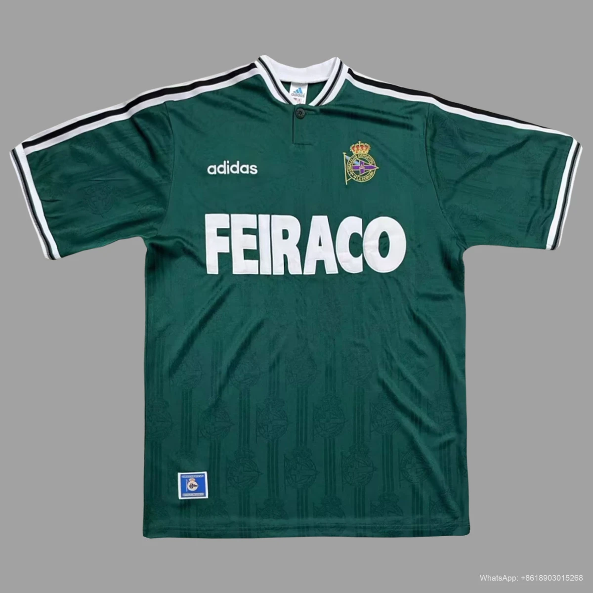 96/98 La Coruna Away Retro Soccer Jersey